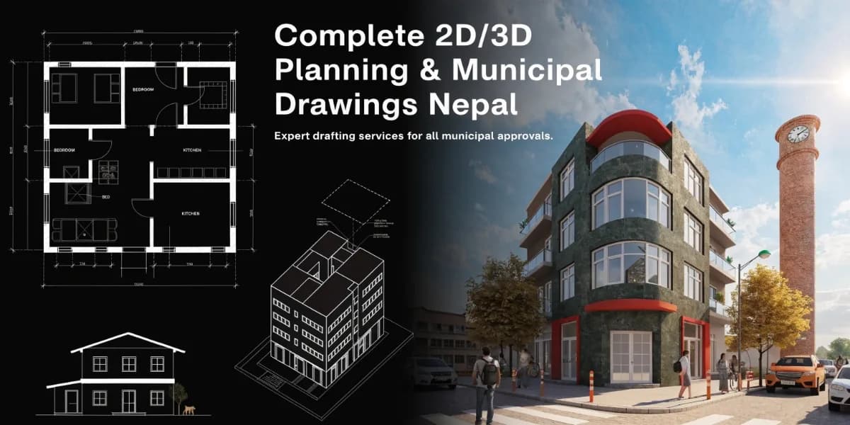 Complete 2D/3D Planning & Municipal Drawings Nepal | Expert Sewa