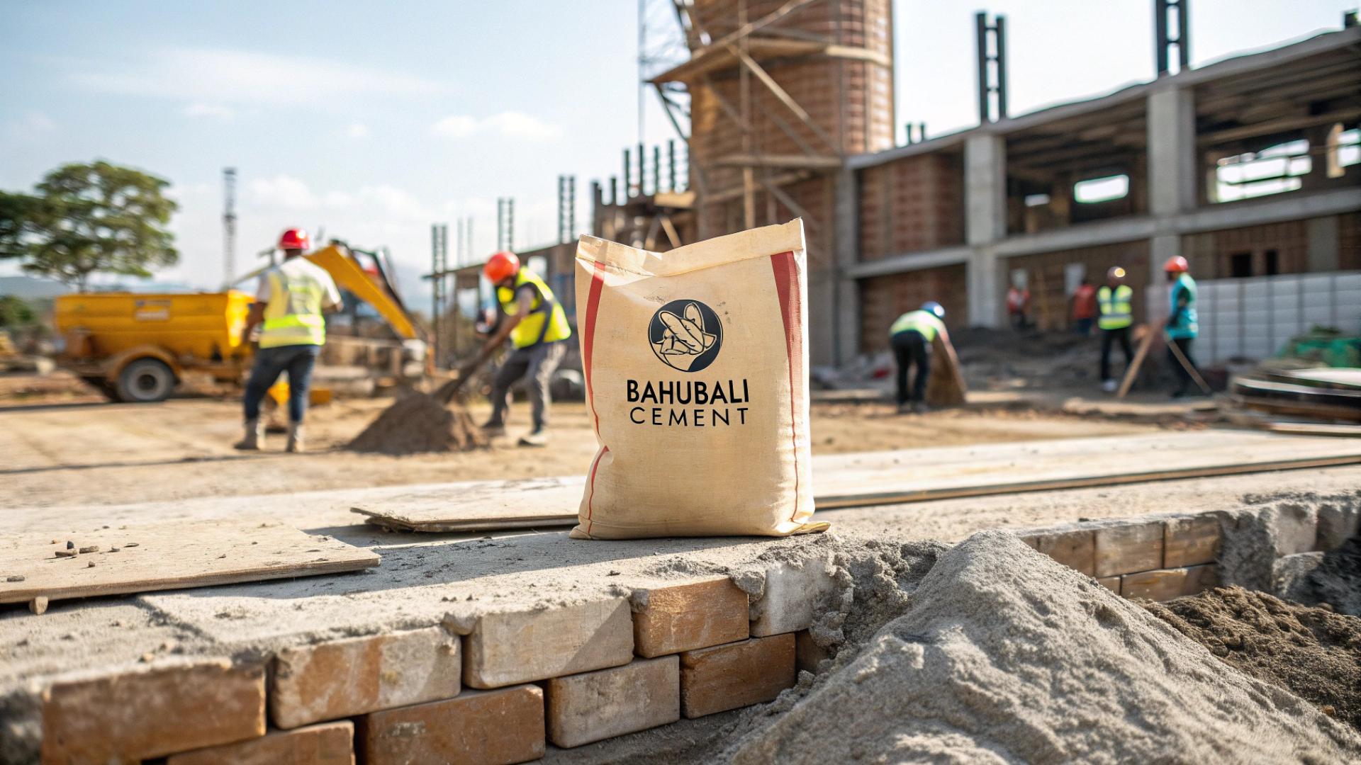 Bahubali Cement at a construction site in Nepal.
